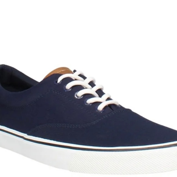 Izod Men's Canvas Shoes Rangley Memory Foam Sole Comfort Lace Up Quick Ship - Picture 1 of 6